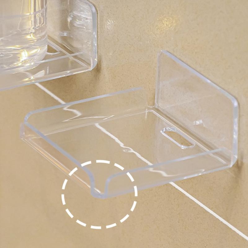 Efficient Wall-Mounted Bracket Acrylic Soap Support for Security Monitorings