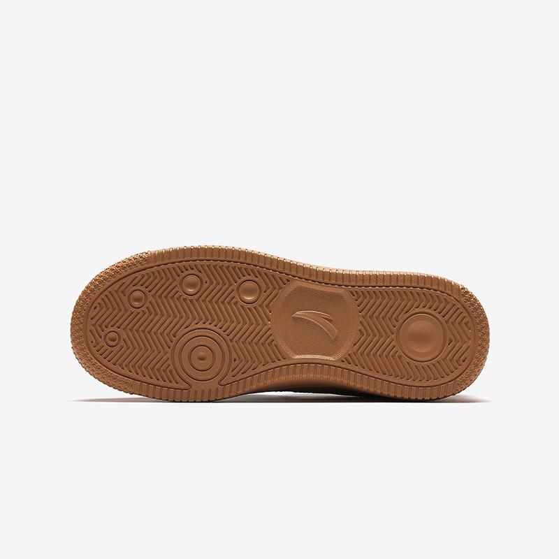 Anta Fashionable Comfortable Wear-Resistant Lightweight Shock-Absorbing Non-Slip Low-Top Kids Skate Shoes Kids Sneakers Milk-Brown A12448088-7