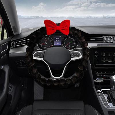 Car Steering Wheel Protector Auto Wheel Cover With Bow Design Anti Skid Car Handle Protector Interior Accessories For Trucks