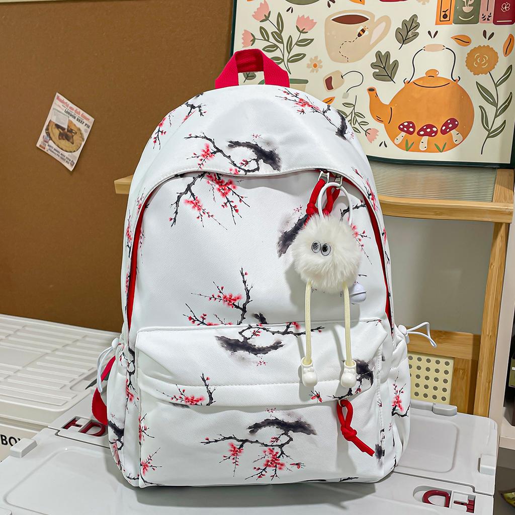 Schoolbag Female junior high school college student backpack Mori primary school student Japanese floral sweet girl backpack