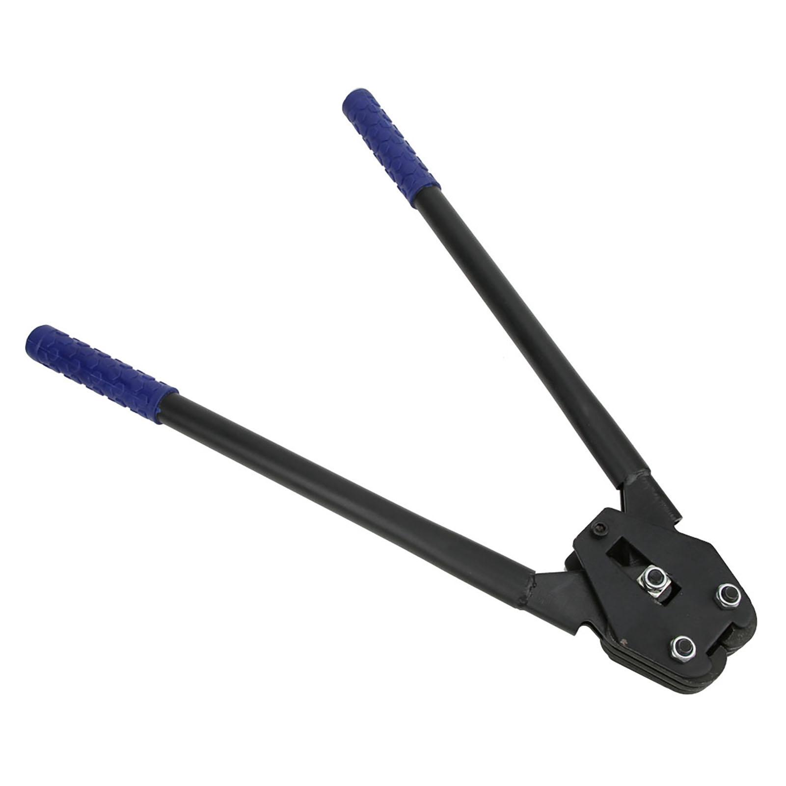 

16 19mm PP PET Strap Crimper Pliers Packer Sealer Manual Strapping Banding Tool синий