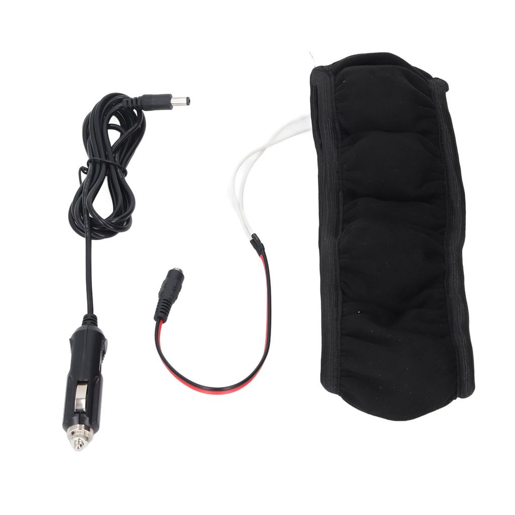 Car Steering Wheel Heated Cover Universal Nylon Auto Steering Wheel Warmer for 38cm Diameter