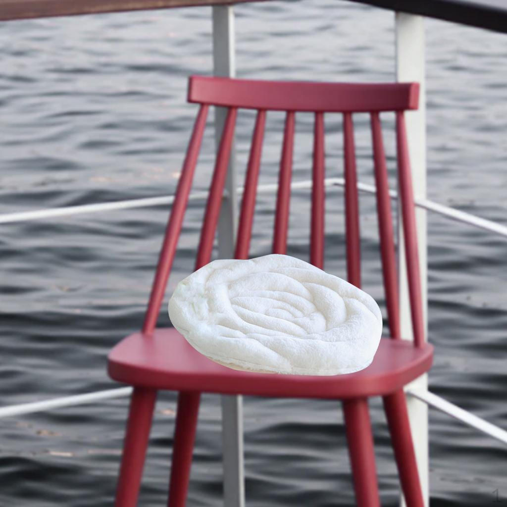 Подушка на сиденье Плюшевая в форме розы Короткая Beige 1650₽