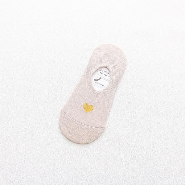 5 PairsLot Women Socks Summer New Lovely Invisible Sock Slippers No Show Socks Cute Love Print Ankle Socks Female Short Socks