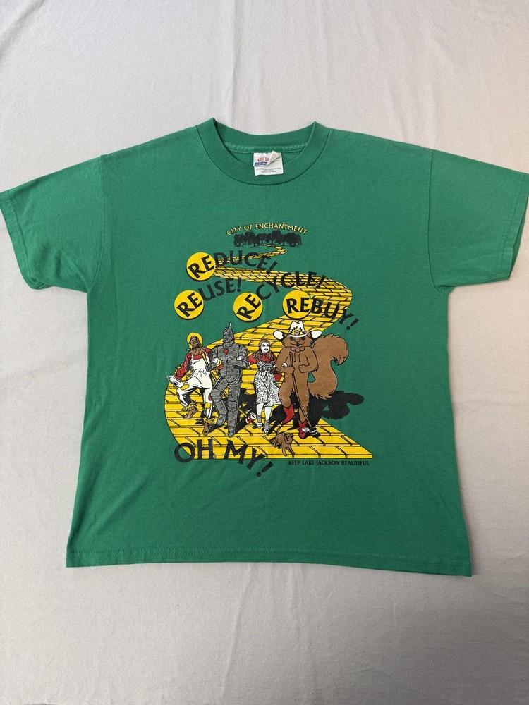 VTG Wizard of Oz T-shirt Keep Lake Jackson Beautiful Youth L Unisex T-Shirt M