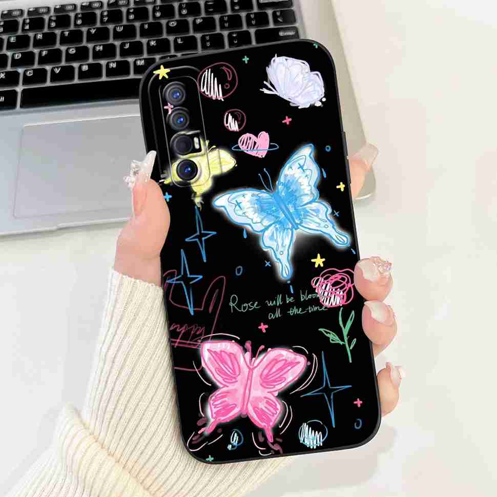 New Design Case For Oppo Reno3 Pro 5G CPH2009 Protective Silicone Soft TPU For Oppo Reno 3 Reno3 Pro 5G Phone Cover Shell Case