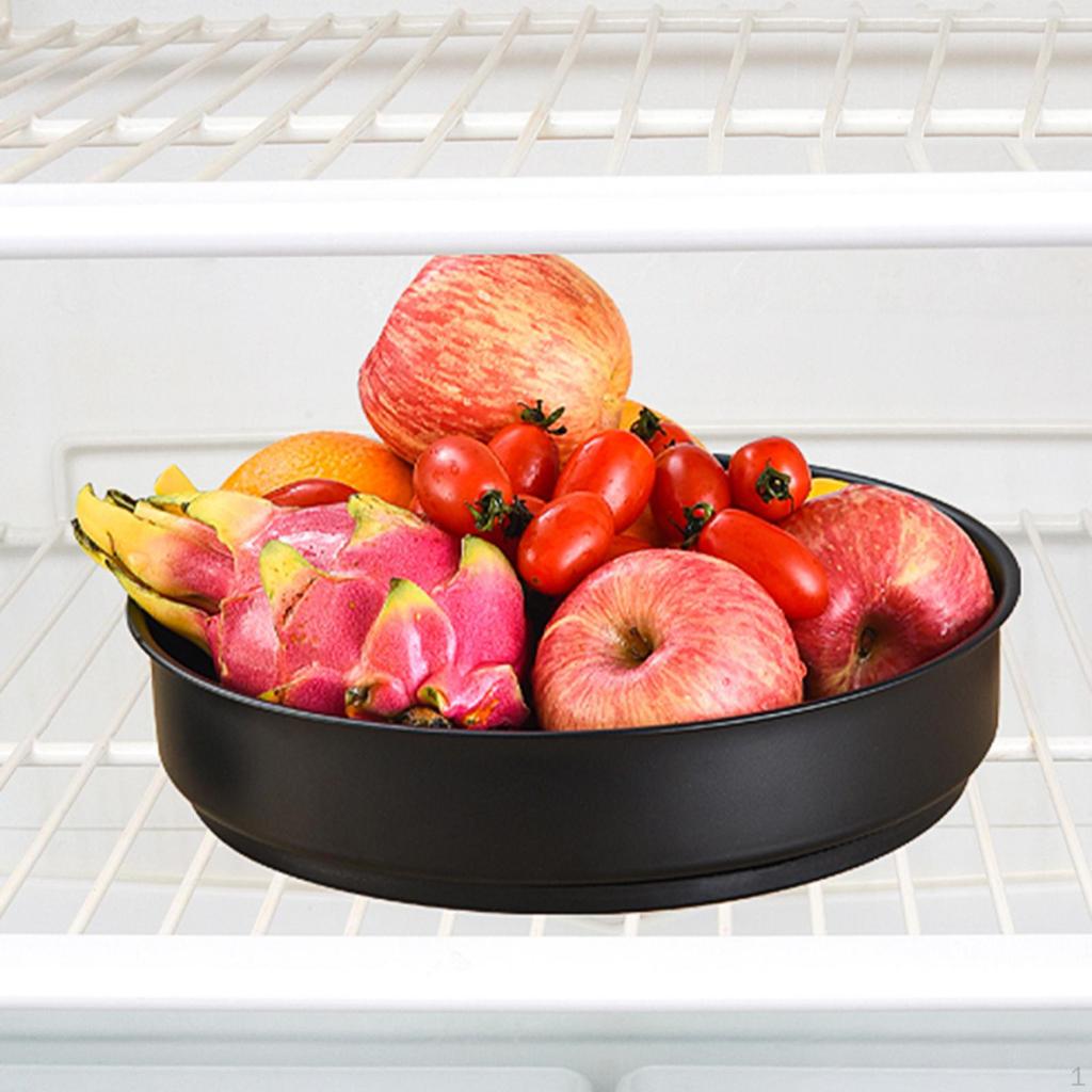 Kitchen Storage Holder Round Rotating Spice Rack for Refrigerator Pantry Countertop