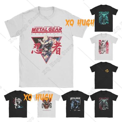 Nowość Koszulka Metal Gear Solid Opcja C dla Mężczyzn Okrągły Dekolt Bawełniane Koszulki MGS Gotyckie Phantom Hipster Krótki Rękaw