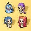 1/4 Pcs K- Enamel Brooches  Girl Group Collection Lapel Pin Cute Clothing Backpack Badge Decor Gift For Fans