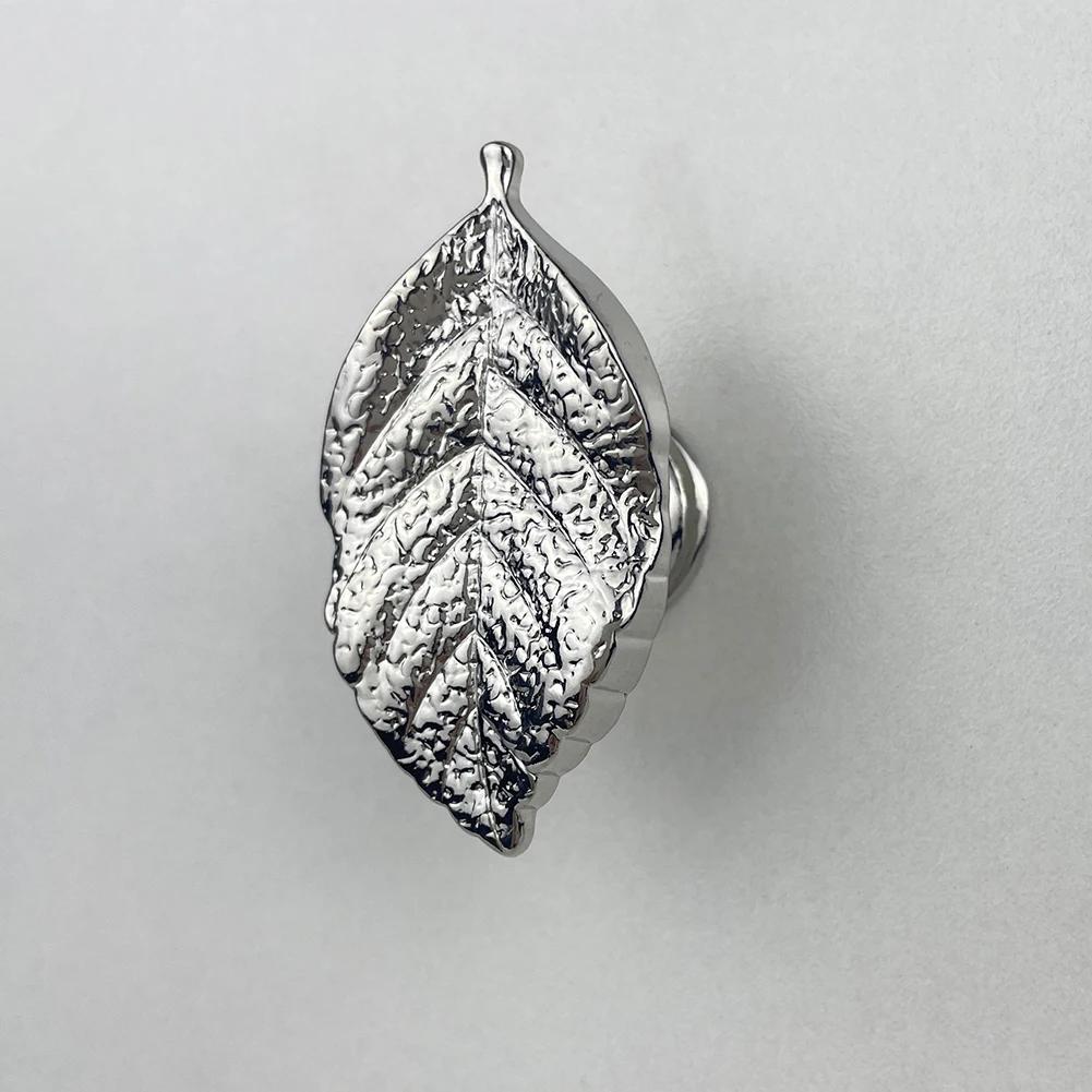 Zinc Alloy Leaf Design Furniture Handle for Children's Room Decorations Gold/Silver/Red Bronze/Black/Green Bronze/Ancient Tin