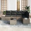 VidaXL Ensemble de Canapés de Jardin 5 Pièces avec Coussins en Rotin Synthétique Noir 3347069