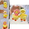 Delightful Plush Duck Keyring With Fruit Cap Ideal For Backpacks And Collectibles