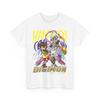 T-shirt Anime Digimon Adventure Omnimon e Guilmon Uomo e Donna Estate Cotone Ampio Moda Casual Manica Corta Top