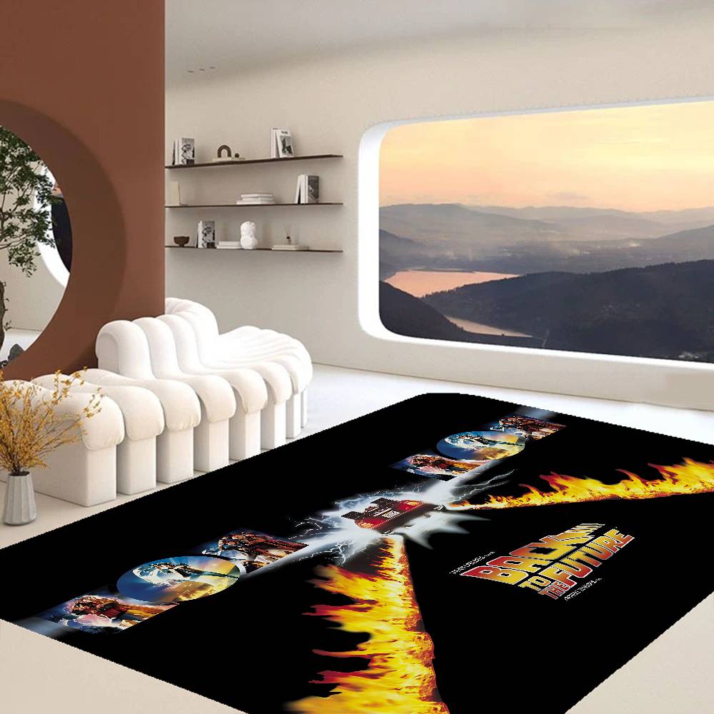 Back To The Future Door Mat Washable Non-Slip Living Room Sofa Chairs Area Mat Kitchen Doormat Area Rug