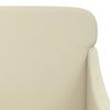 Cream Armchair 63 x 76 x 80 cm Artificial Leather