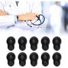 10pcs Stethoscope Ear Tips Universal Replacement 2.5mm Silicone Stethoscope Earplugs for 5mm Ear Hooks