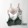 Wire-Free Pure Cotton Camisole with Chest Pad: Beautiful Back, Shockproof Fitness Yoga Bra