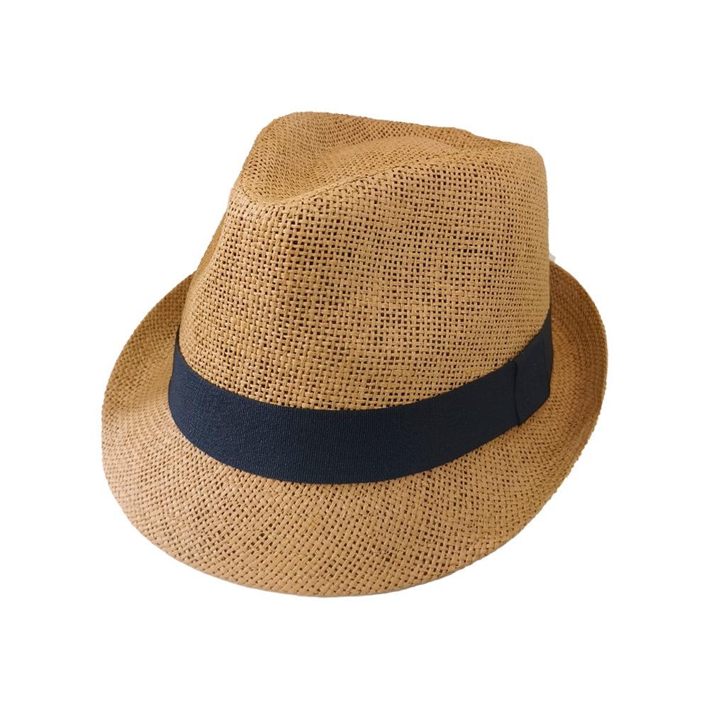 British Retro Gentleman's Hat Men's Jazz Hat Large Head Circumference Large Size Sun Protection Panama Top Hat Straw Hat