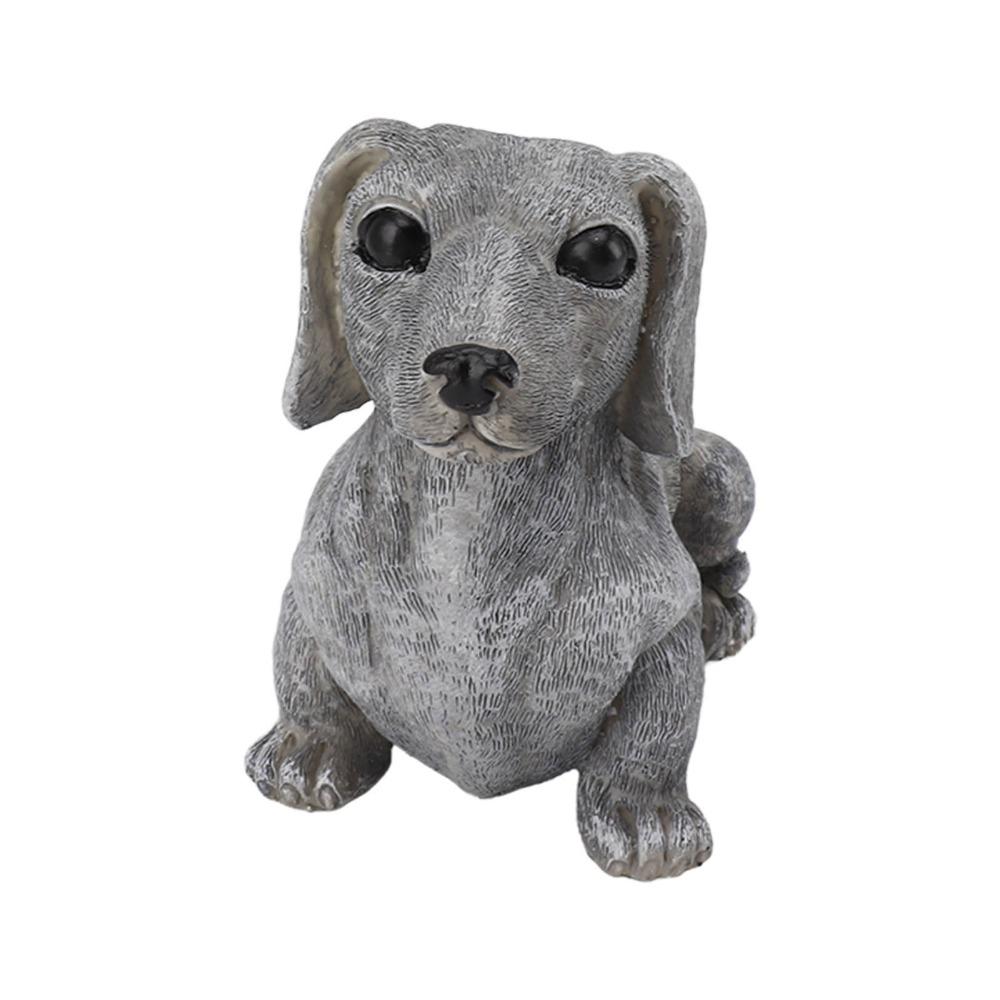 Synthetic Resin Dog Shaped Desktop Ornament Outdoor Yard Animal Statue  Courtyard Holiday Layout
