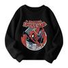 Boys and girls round neck plus velvet pullover printed top sweatshirt