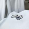 Tancise Women Classic 925 Sterling Silver Zirkónový prsteň Dámske šperky Svadobný prísľub Darček na párty
