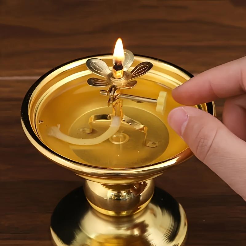 2 Stück Eisen Lampenharfe, Verstellbar, für Ölschalenlampe