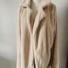 Casual Fashion Warm Jacket Female Fur Coat Classic Solid Color Coat Ladies Winter Plush Coat