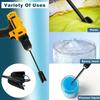 2PCS Epoxy Mixing Stick Paint Stirring Rod Putty Cement Paint Mixer Attachment With Drill Chuck For Epoxy Resin Latex Oil Paint