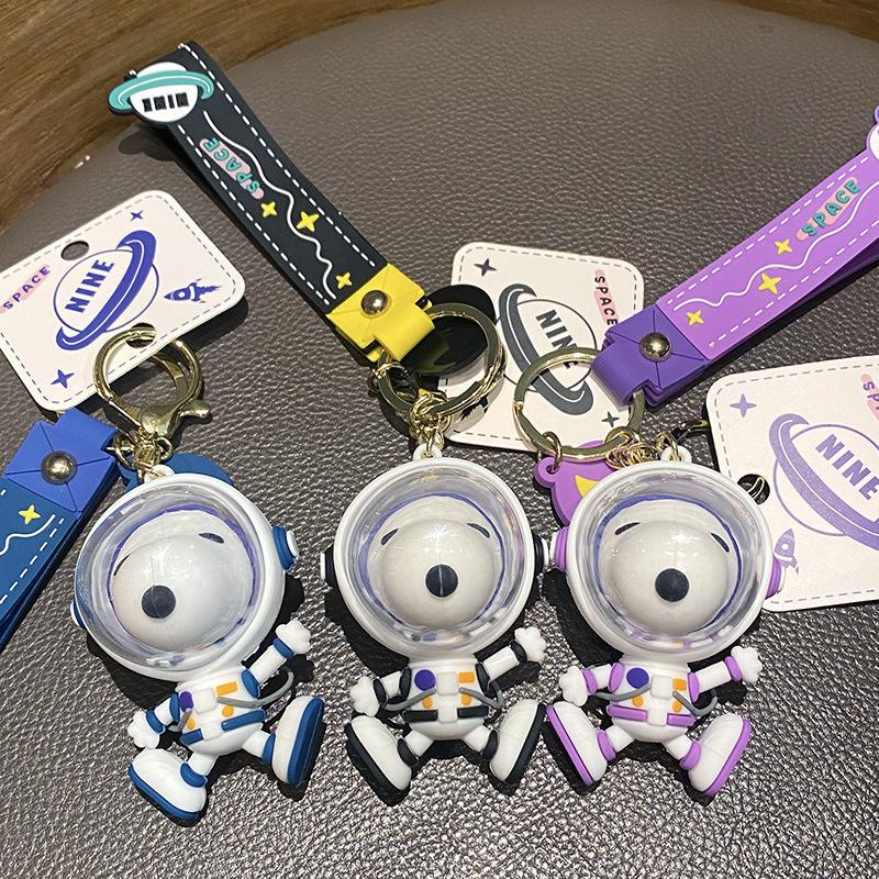 Astronaut Puppy Keychain Creative Cute Exquisite Cartoon Doll Pendant Gift Men'S Keychain Women