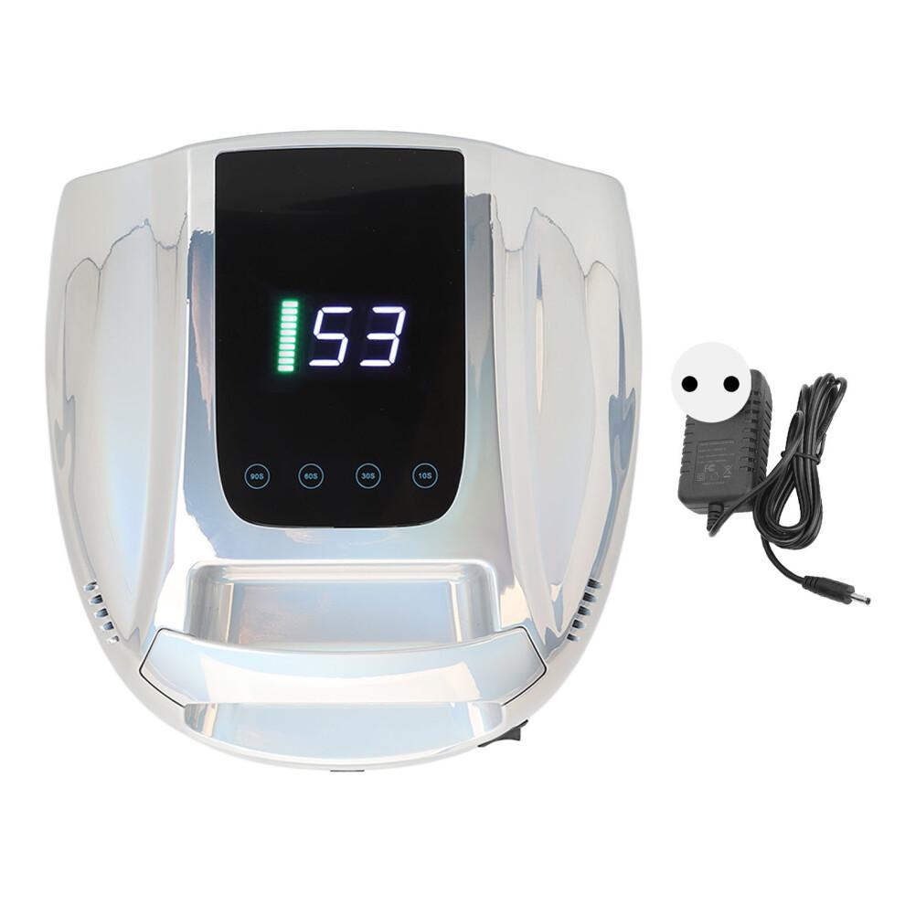 UV Nail Light 96W 42 Light Chips Rechargeable Nail Curing Lamp Nail Dryer for Gel Polish Silver Plating Color 100‑240V EU Plug