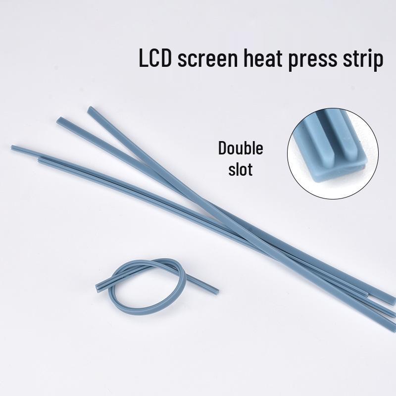 60W T-Type Soldering Iron Tip with Dual Slot Silicone Strip and 240MM High-Temp Pressing Head