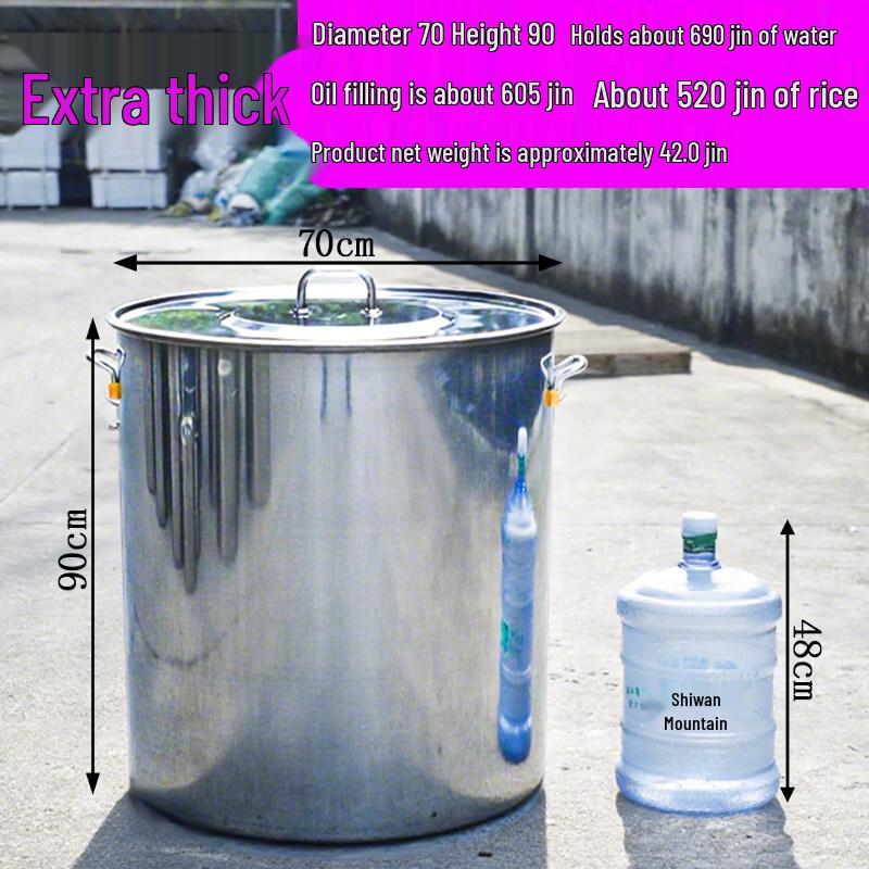 Heavy Duty Stainless Steel Bucket with Lid