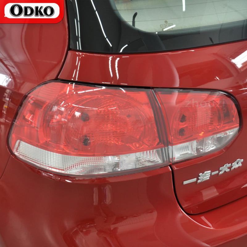 Car Headlight Protective Film For Volkswagen VW Golf 7 8 MK7 12-19 20- Car Tint Black Film Taillight Transparent TPU Sticker