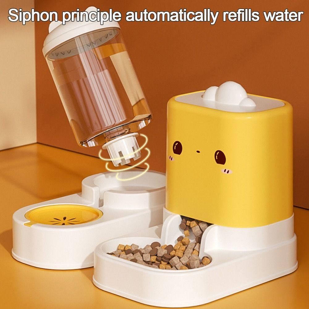 Automatic Cat Feeder Convenient Dog Feeder Cute Pet Water Dispenser  for Cats and Dogs