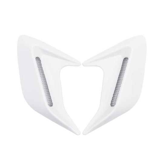 Car Shark Gill Side Vent Decals ABS Chrome Fender Trim Self-Adhesive Stick-On Exterior Hood Ornament Sporty Car Vent Sticker Fit for Most Cars