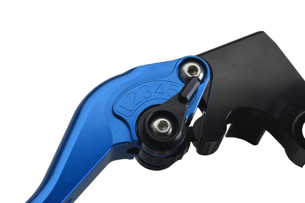 EFFEX Smooth Fit Lever Blue Left and Right Set Lever EAL032B YZF-R25 (15-22), YZF-R3 (15-21), MT-25 (15-22), MT-3 (15-21) (Brake/Clutch Set)