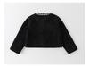 Girls' Autumn Pearl Collar Mesh Vest Princess Dress Set - 2025