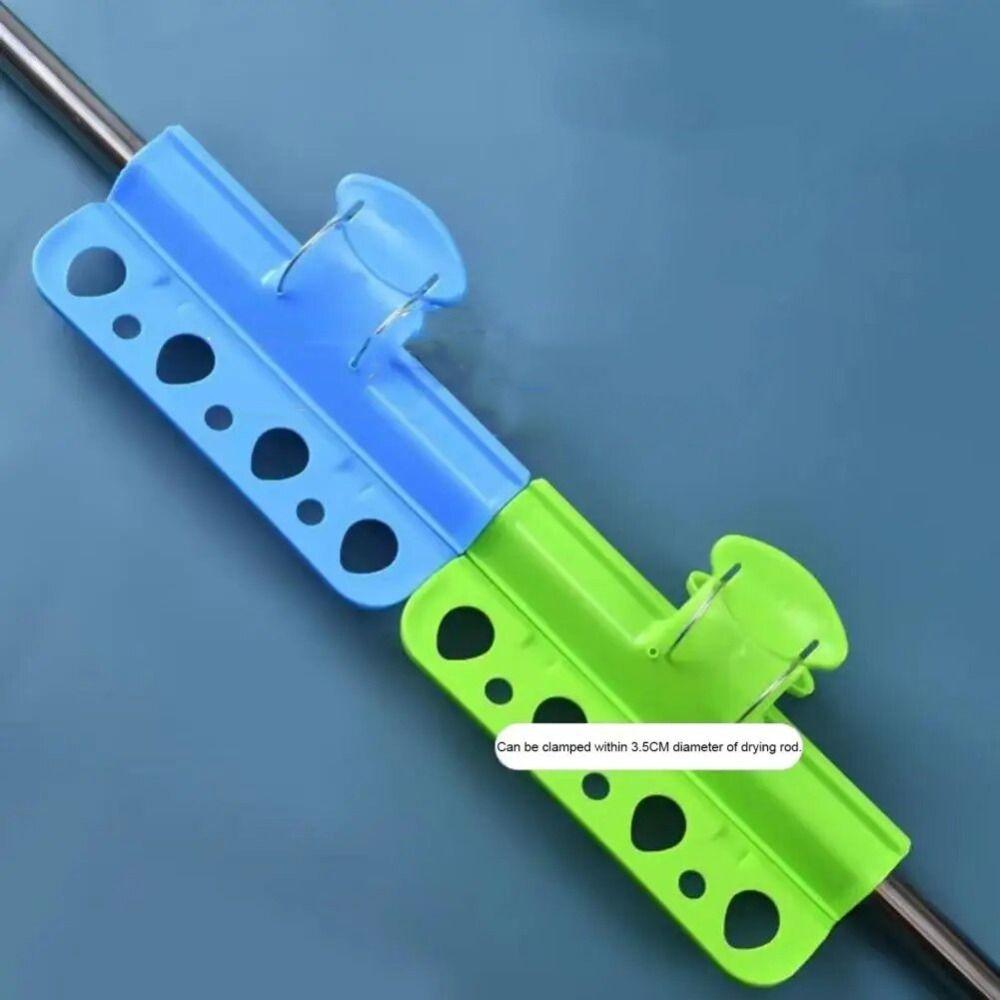 Large Drying Rod Buckle Plastic Rod Type Clothes Peg Porous Clamp Windbreaker Clip  Balcony