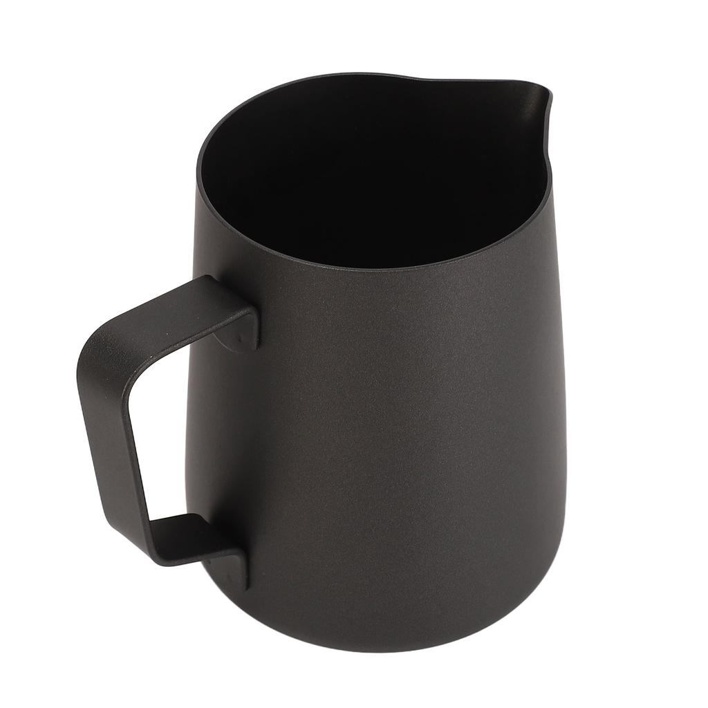 Milchaufschäumbecher 600ml Verdickter Milchaufschäumkrug Edelstahl Aufschäumkrug mit Antihaftbeschichtung für