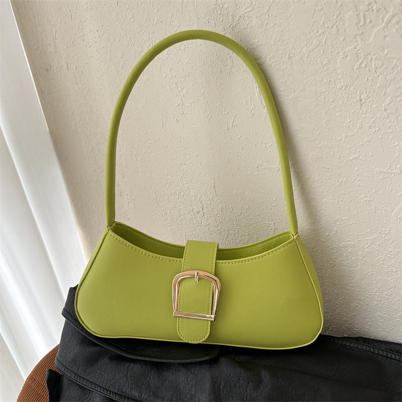 Stylish Black Pu Underarm Bag For Women With Chic Street Style And Soft Texture