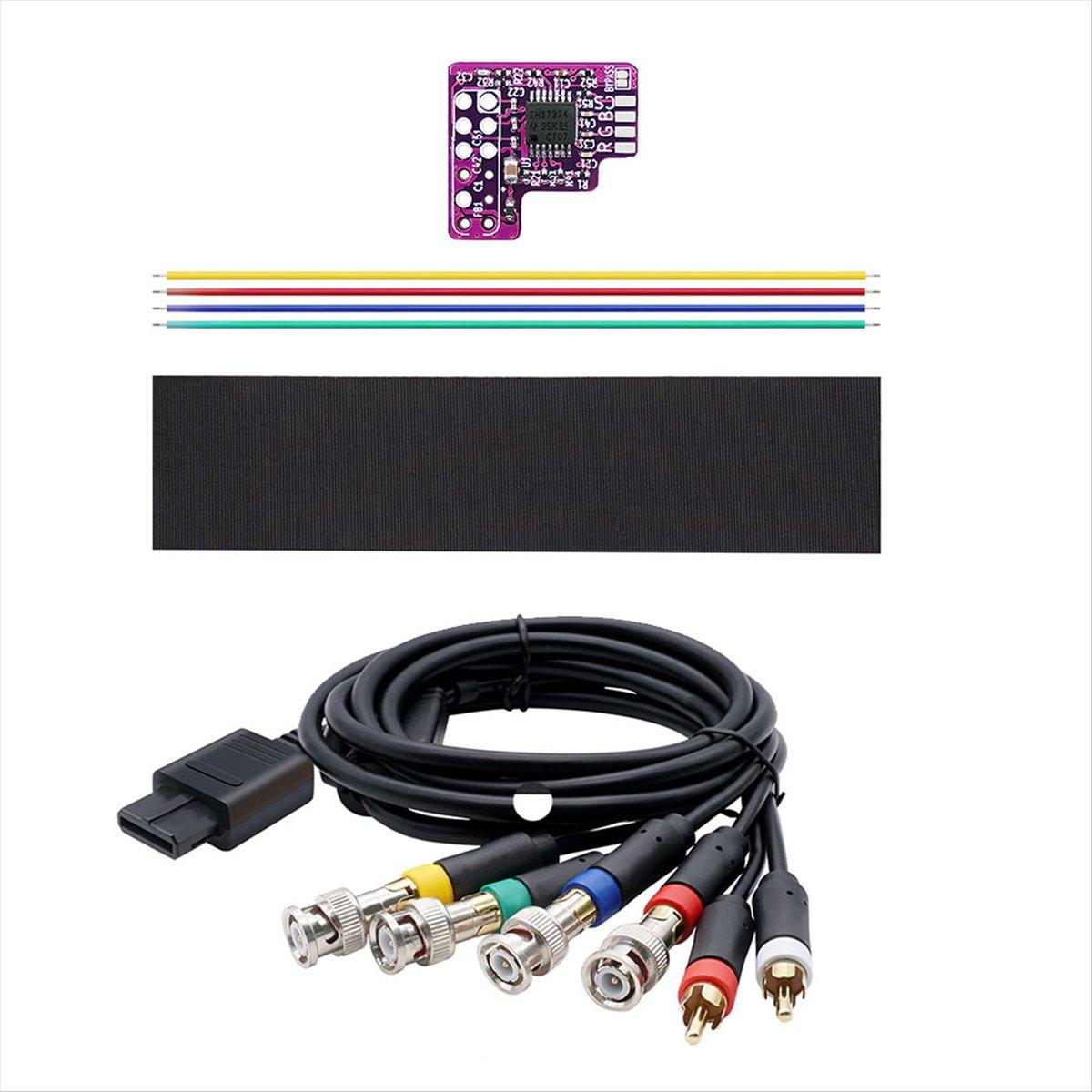 

2025 New N64 RGB MOD+RGB Cable for N64 NTSC Consoles RGB Module Chip 64 NTSC Modified RGB Output Module China Mainland