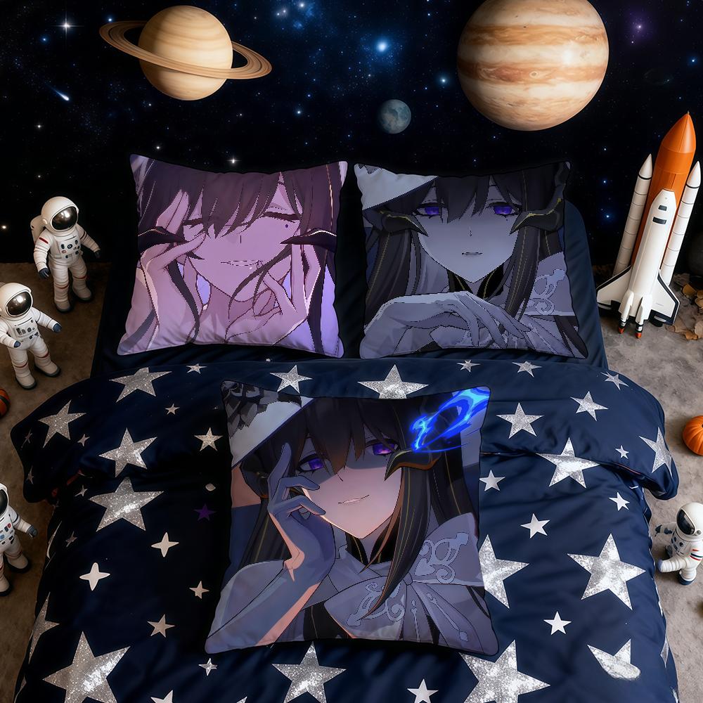 Honkai Star Constance The Dahlia cushion cover Home Office Convenient Nordic Simplicity Hit With Zipper Cushion Cover