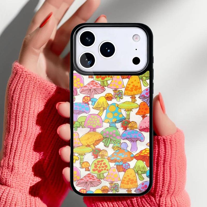 Magic Trippy Mushroom Psychedelic Phone Case for iPhone 17 16 15 14 13 Pro Max Back Cover for 12 11 Pro Coque