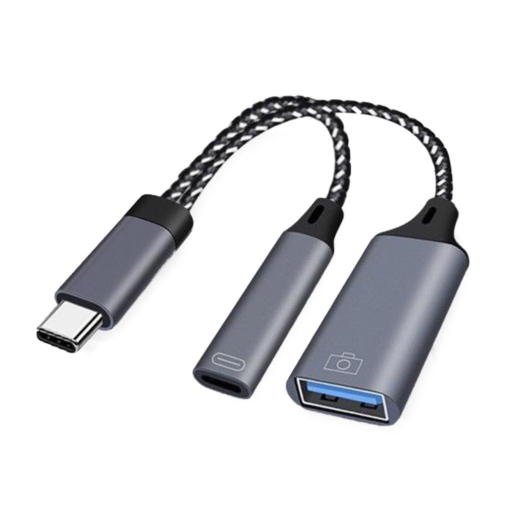 USB-C To USB Adapter (2in1)OTG Charger Cable Accessories USB Charging Converter for Phone 15 15Pro 15Plus 15ProMax