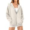 Zip Up Hoodie Women Long Sleeve Sweatshirts Fall Outfits Oversized Hoodies Casual Fashion Jackets