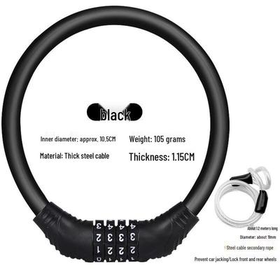 Lishi Mountain Bike Steel Cable Password Lock