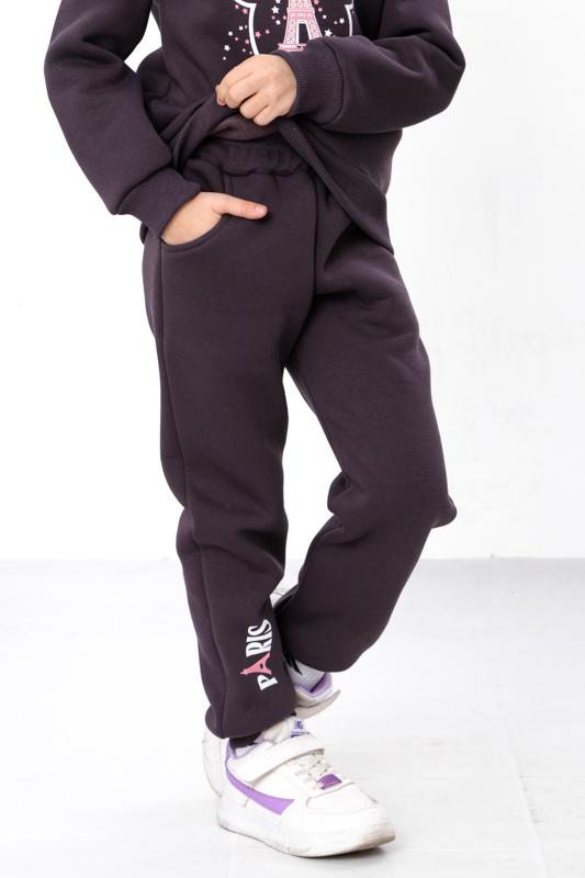 Set – Meisjes Paris Print Warm Sweatshirt & Broek, Comfortabele Pasvorm, Winter 6063-025-33-5-1 HC