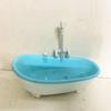 Bird Automatic Bathtub with Water Injections Hole Washing Cleaning Plastic Parrot Bath Parakeets Caged Bird Supplies