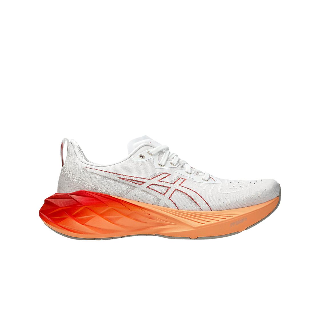 Asics Novablast 4 White Faded Orange - 2e Wide 260