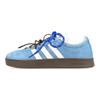 Vl Court Classic Slip Resistant Abrasion Resistant Low Top Skateboard Shoes Unisex White Blue HQ1802(Team116-ad)
